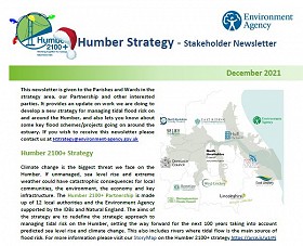 Environment Agency Humber 2100+ newsletter - December 2021